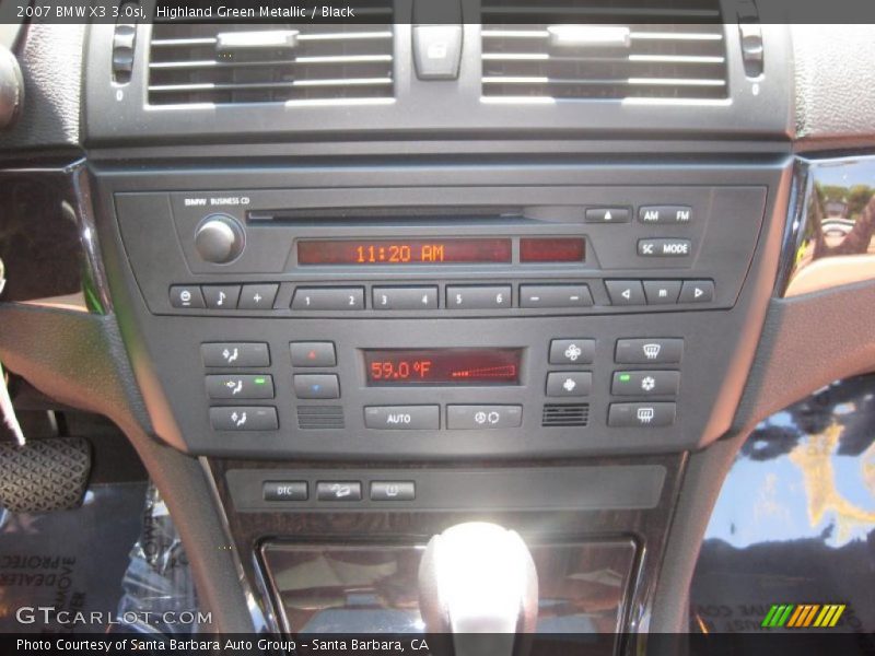 Highland Green Metallic / Black 2007 BMW X3 3.0si