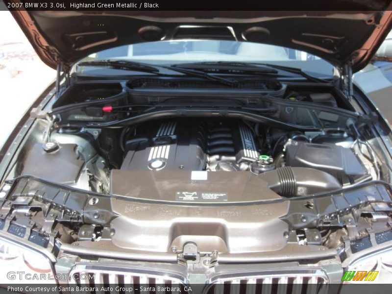 Highland Green Metallic / Black 2007 BMW X3 3.0si