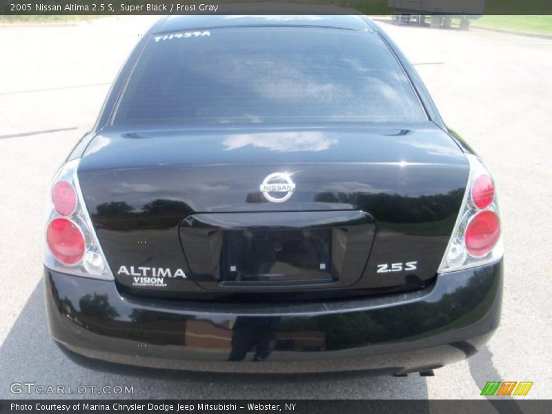 Super Black / Frost Gray 2005 Nissan Altima 2.5 S