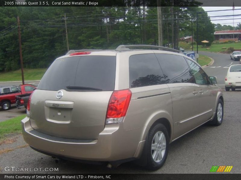 Coral Sand Metallic / Beige 2005 Nissan Quest 3.5 S