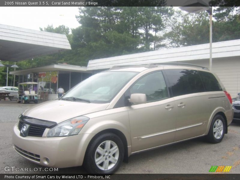 Coral Sand Metallic / Beige 2005 Nissan Quest 3.5 S