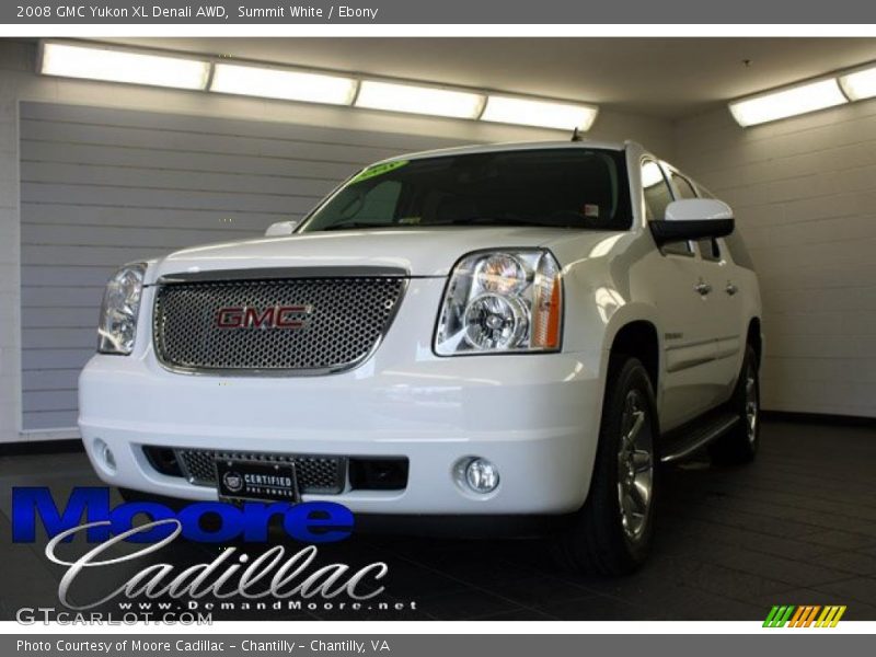 Summit White / Ebony 2008 GMC Yukon XL Denali AWD