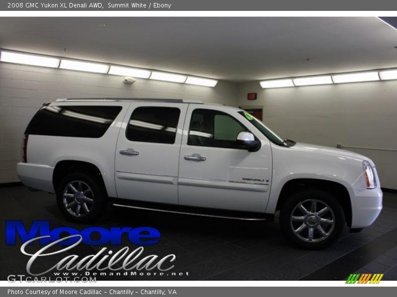 Summit White / Ebony 2008 GMC Yukon XL Denali AWD