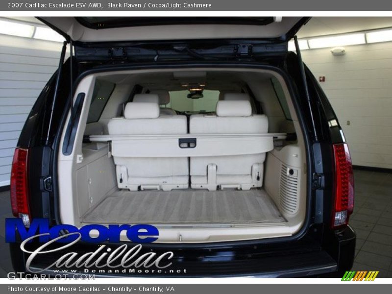 Black Raven / Cocoa/Light Cashmere 2007 Cadillac Escalade ESV AWD