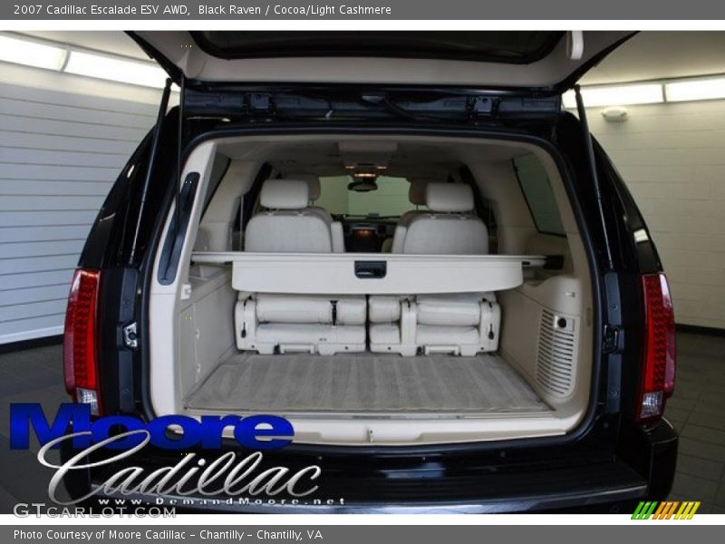 Black Raven / Cocoa/Light Cashmere 2007 Cadillac Escalade ESV AWD