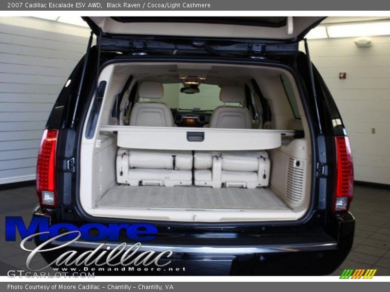 Black Raven / Cocoa/Light Cashmere 2007 Cadillac Escalade ESV AWD