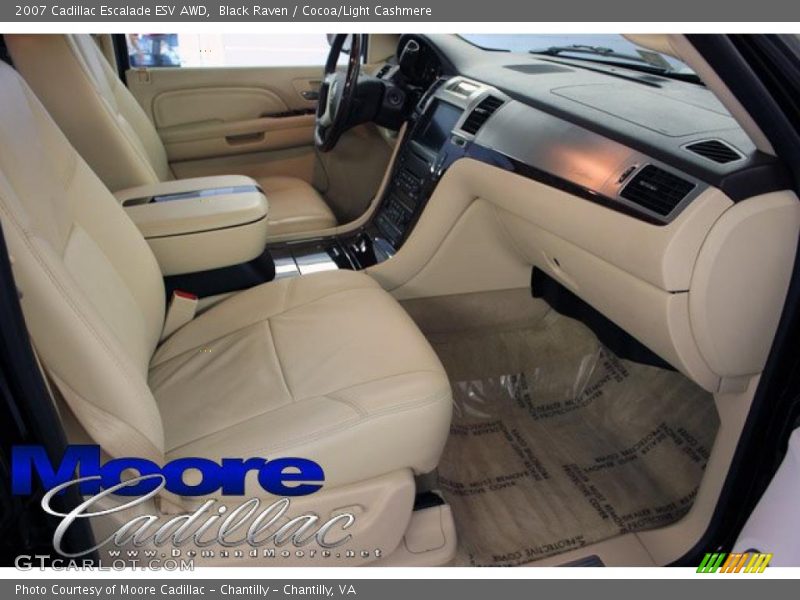Black Raven / Cocoa/Light Cashmere 2007 Cadillac Escalade ESV AWD