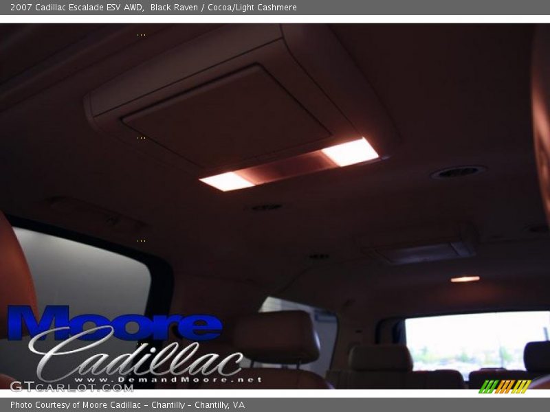 Black Raven / Cocoa/Light Cashmere 2007 Cadillac Escalade ESV AWD