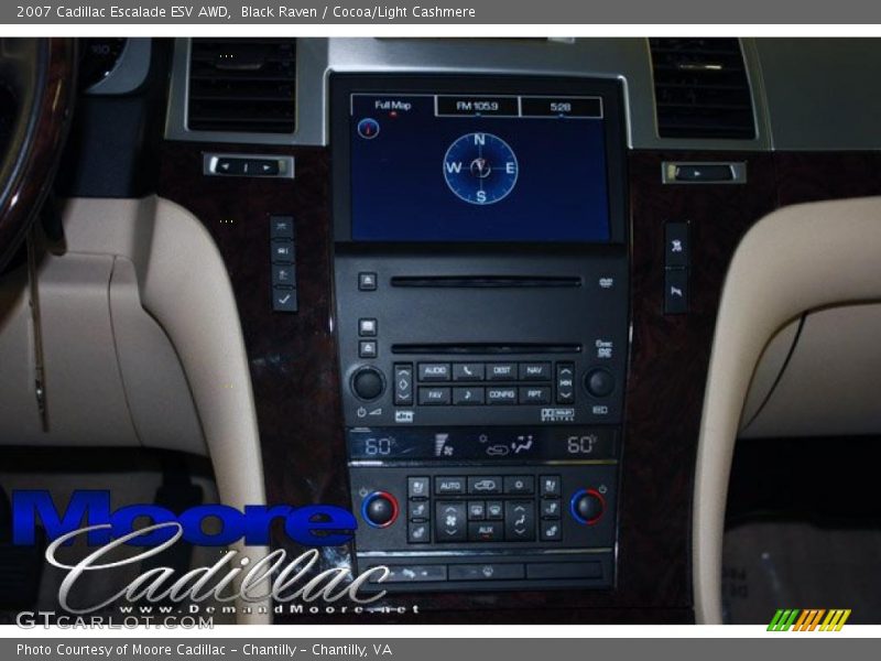 Black Raven / Cocoa/Light Cashmere 2007 Cadillac Escalade ESV AWD