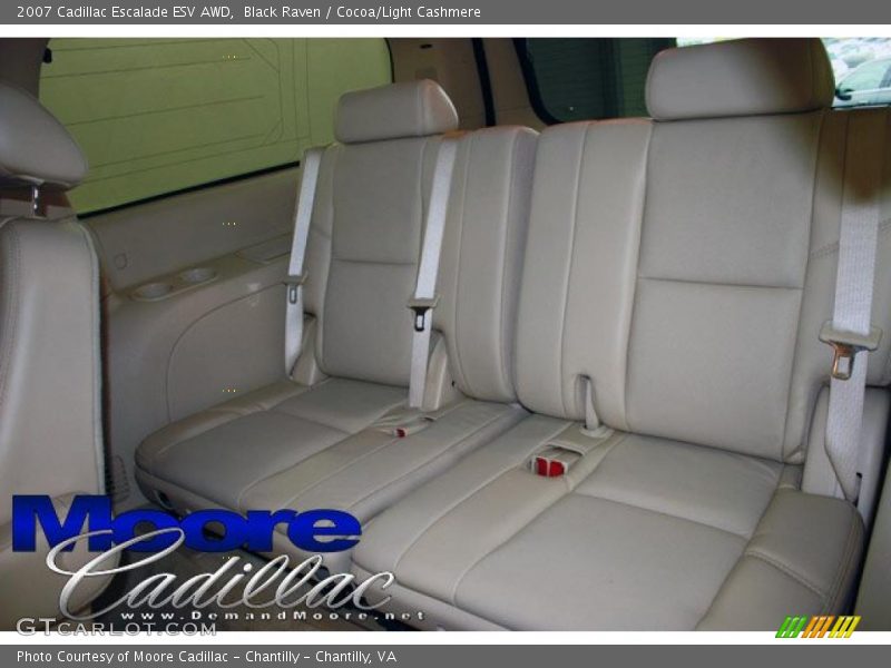Black Raven / Cocoa/Light Cashmere 2007 Cadillac Escalade ESV AWD