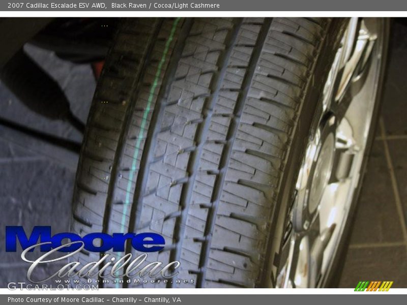 Black Raven / Cocoa/Light Cashmere 2007 Cadillac Escalade ESV AWD