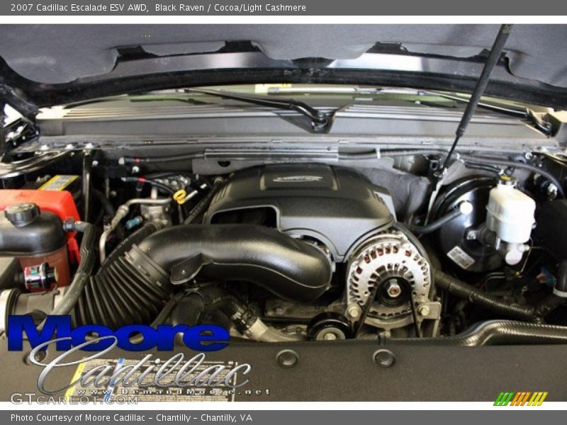 Black Raven / Cocoa/Light Cashmere 2007 Cadillac Escalade ESV AWD