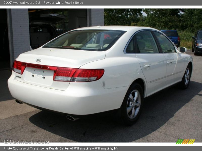 Powder White Pearl / Beige 2007 Hyundai Azera GLS