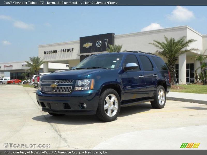 Bermuda Blue Metallic / Light Cashmere/Ebony 2007 Chevrolet Tahoe LTZ