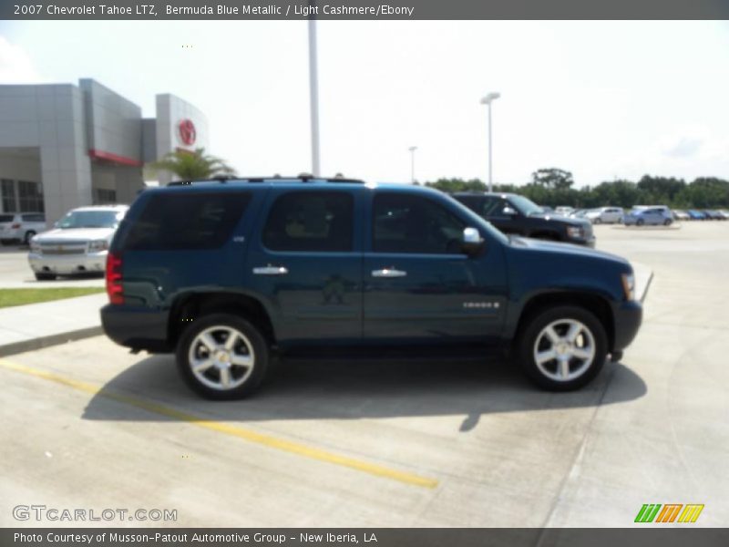 Bermuda Blue Metallic / Light Cashmere/Ebony 2007 Chevrolet Tahoe LTZ