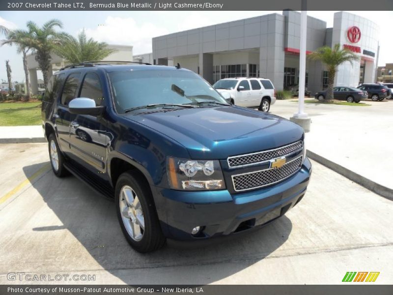 Bermuda Blue Metallic / Light Cashmere/Ebony 2007 Chevrolet Tahoe LTZ