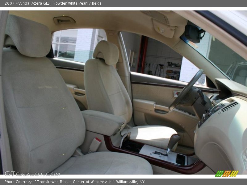 Powder White Pearl / Beige 2007 Hyundai Azera GLS