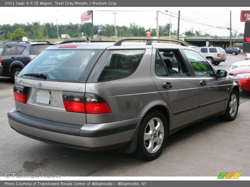 Steel Gray Metallic / Medium Gray 2001 Saab 9-5 SE Wagon