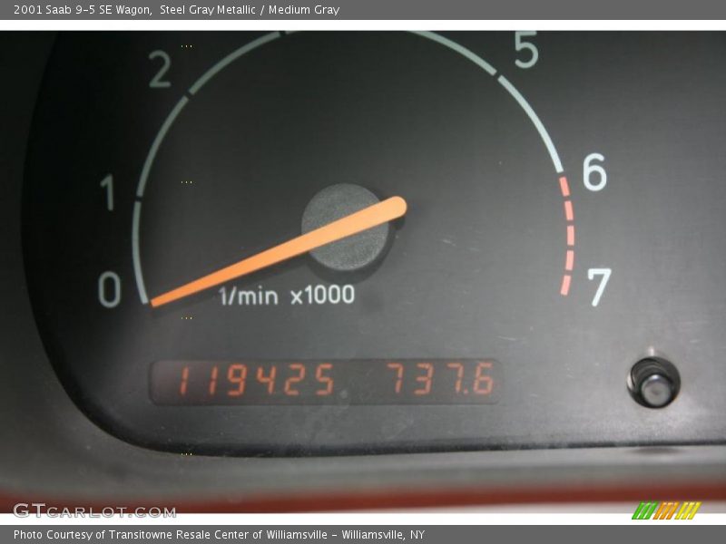 Steel Gray Metallic / Medium Gray 2001 Saab 9-5 SE Wagon