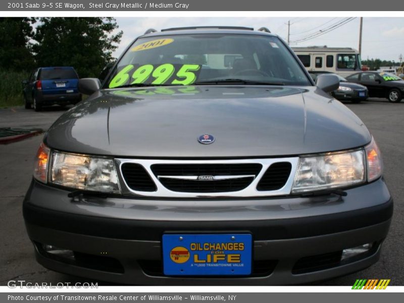 Steel Gray Metallic / Medium Gray 2001 Saab 9-5 SE Wagon