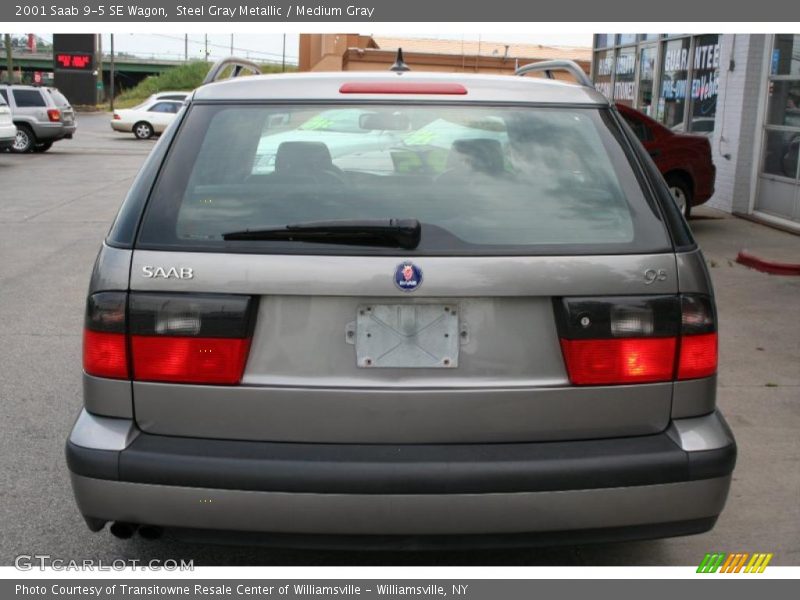 Steel Gray Metallic / Medium Gray 2001 Saab 9-5 SE Wagon