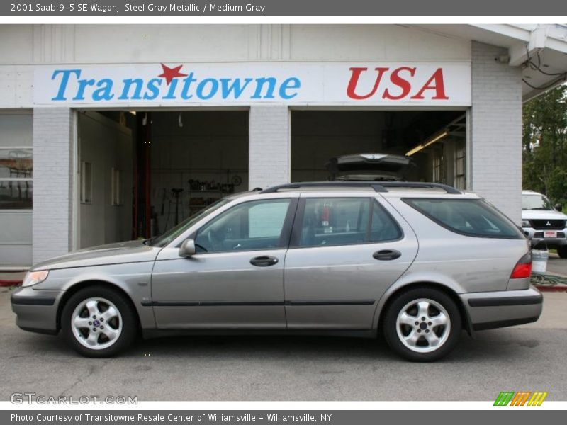 Steel Gray Metallic / Medium Gray 2001 Saab 9-5 SE Wagon