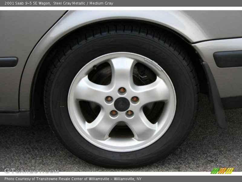 Steel Gray Metallic / Medium Gray 2001 Saab 9-5 SE Wagon