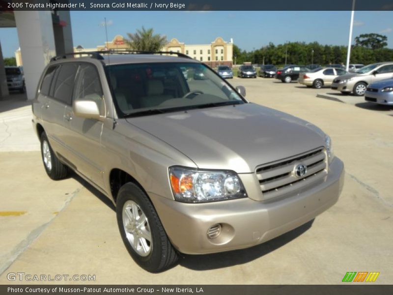 Sonora Gold Metallic / Ivory Beige 2006 Toyota Highlander I4