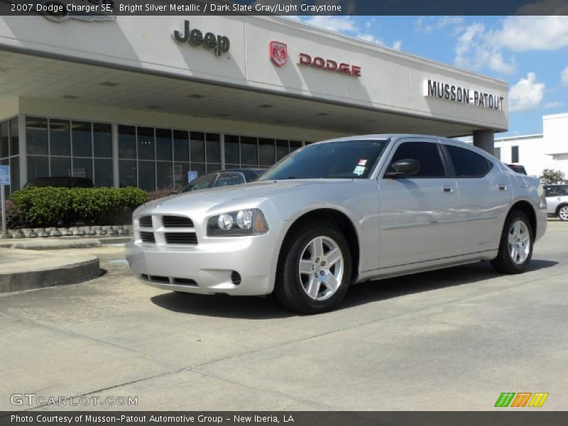 Bright Silver Metallic / Dark Slate Gray/Light Graystone 2007 Dodge Charger SE