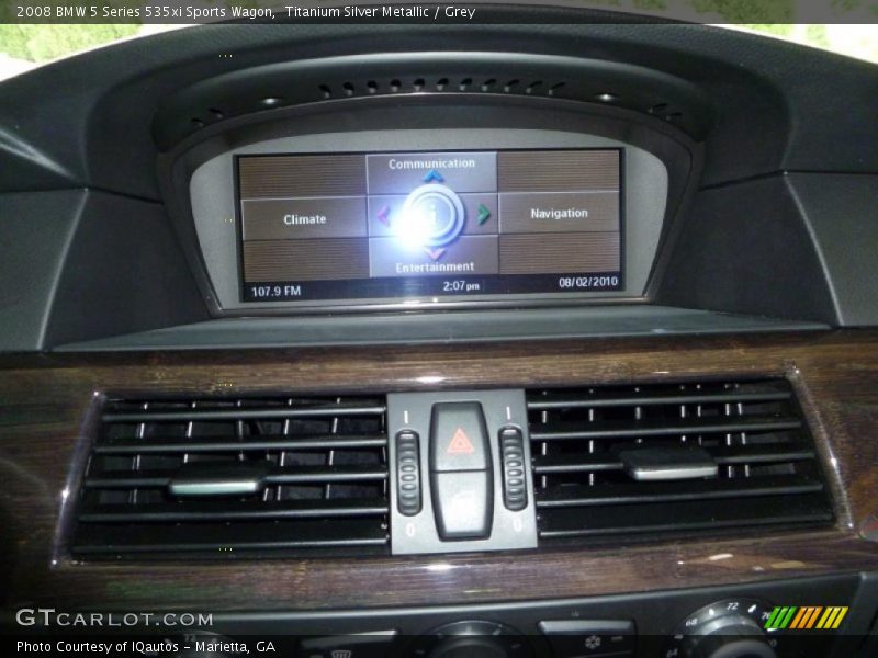 Titanium Silver Metallic / Grey 2008 BMW 5 Series 535xi Sports Wagon