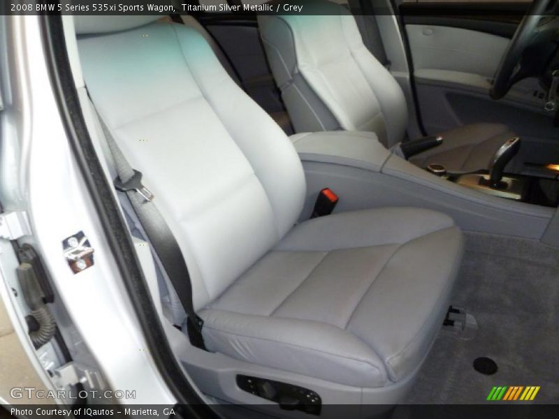 Titanium Silver Metallic / Grey 2008 BMW 5 Series 535xi Sports Wagon