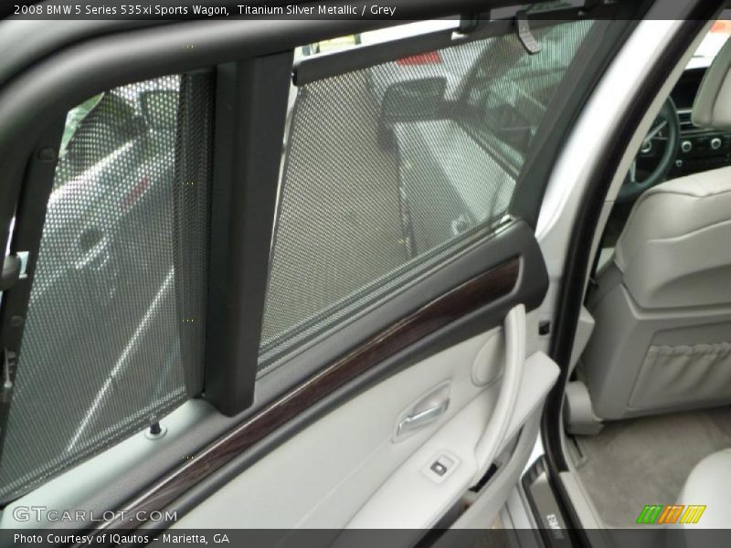 Titanium Silver Metallic / Grey 2008 BMW 5 Series 535xi Sports Wagon