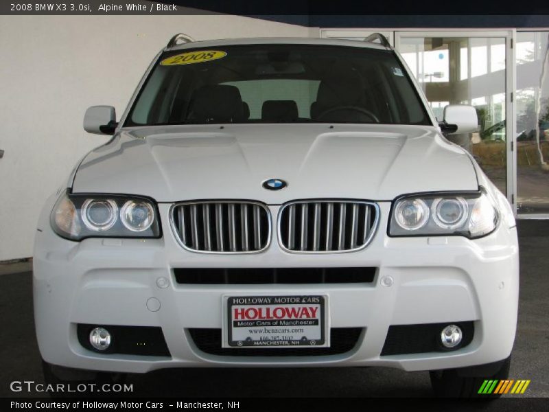 Alpine White / Black 2008 BMW X3 3.0si