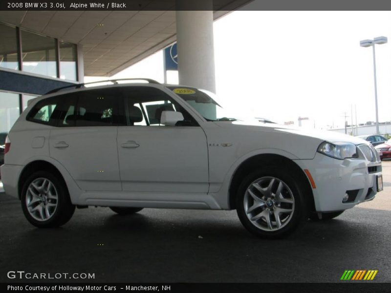Alpine White / Black 2008 BMW X3 3.0si
