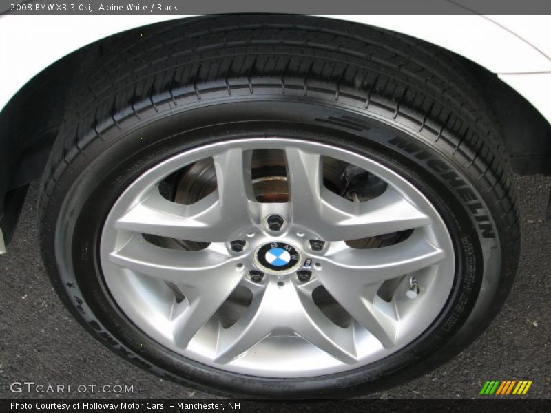 Alpine White / Black 2008 BMW X3 3.0si