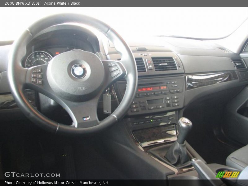 Alpine White / Black 2008 BMW X3 3.0si