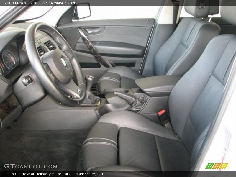 Alpine White / Black 2008 BMW X3 3.0si