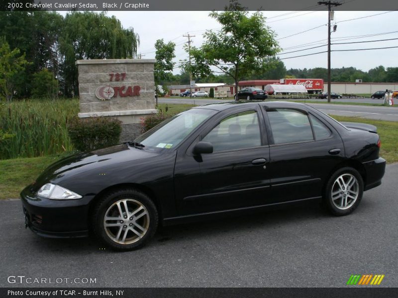 Black / Graphite 2002 Chevrolet Cavalier Sedan