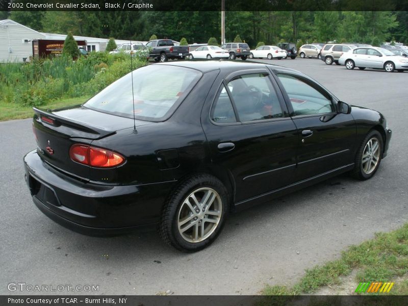 Black / Graphite 2002 Chevrolet Cavalier Sedan