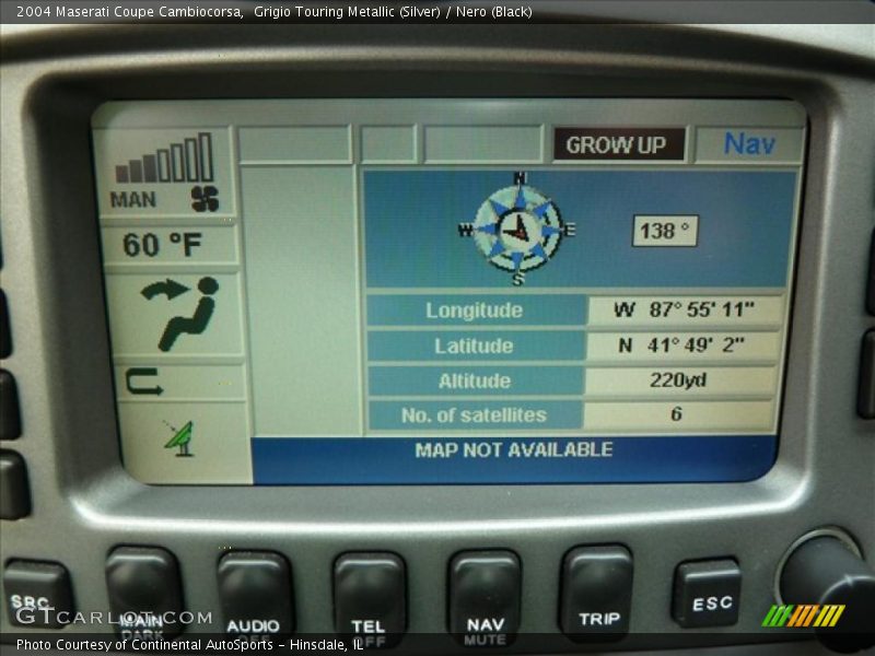 Grigio Touring Metallic (Silver) / Nero (Black) 2004 Maserati Coupe Cambiocorsa