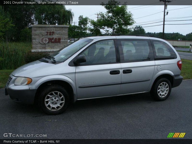 Bright Silver Metallic / Taupe 2001 Chrysler Voyager