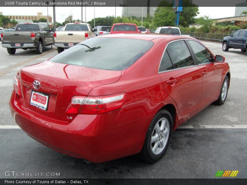 Barcelona Red Metallic / Bisque 2008 Toyota Camry LE