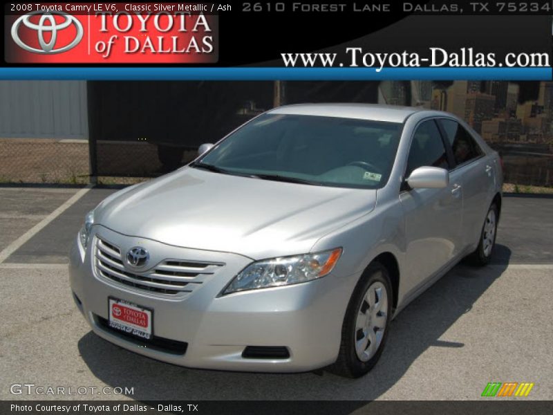 Classic Silver Metallic / Ash 2008 Toyota Camry LE V6