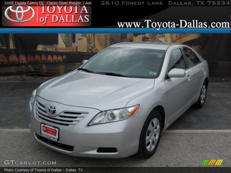 Classic Silver Metallic / Ash 2008 Toyota Camry CE