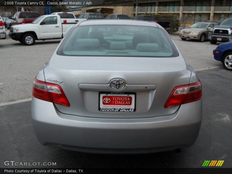 Classic Silver Metallic / Ash 2008 Toyota Camry CE