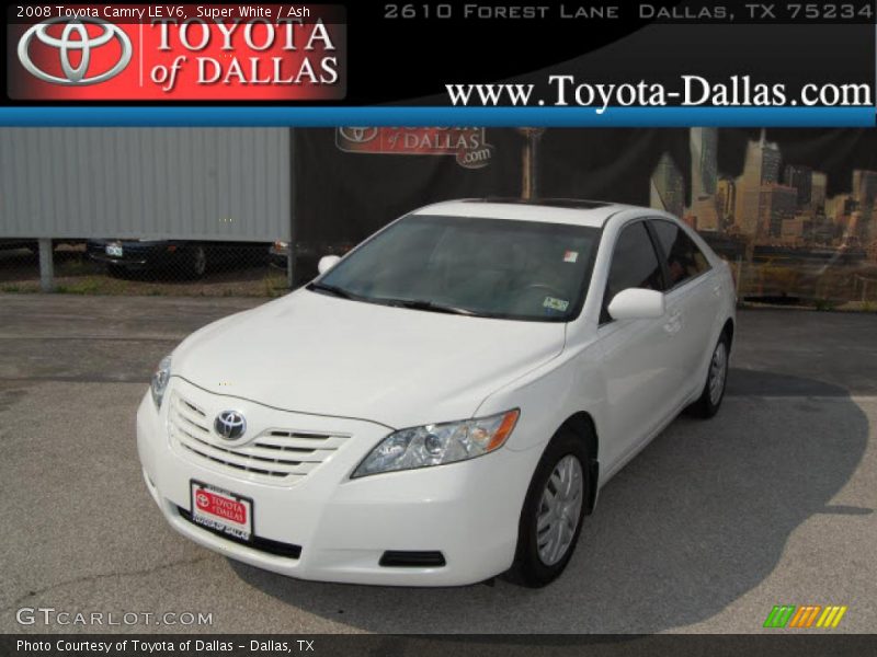 Super White / Ash 2008 Toyota Camry LE V6