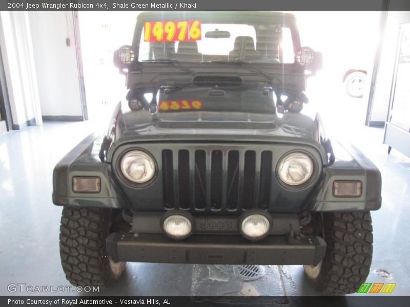 Shale Green Metallic / Khaki 2004 Jeep Wrangler Rubicon 4x4