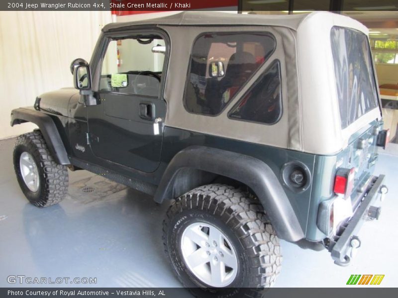 Shale Green Metallic / Khaki 2004 Jeep Wrangler Rubicon 4x4