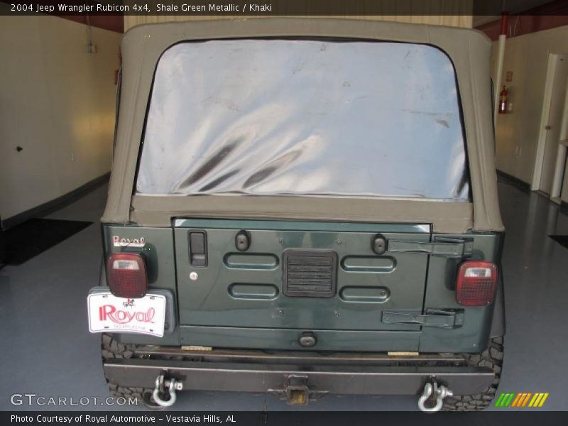 Shale Green Metallic / Khaki 2004 Jeep Wrangler Rubicon 4x4