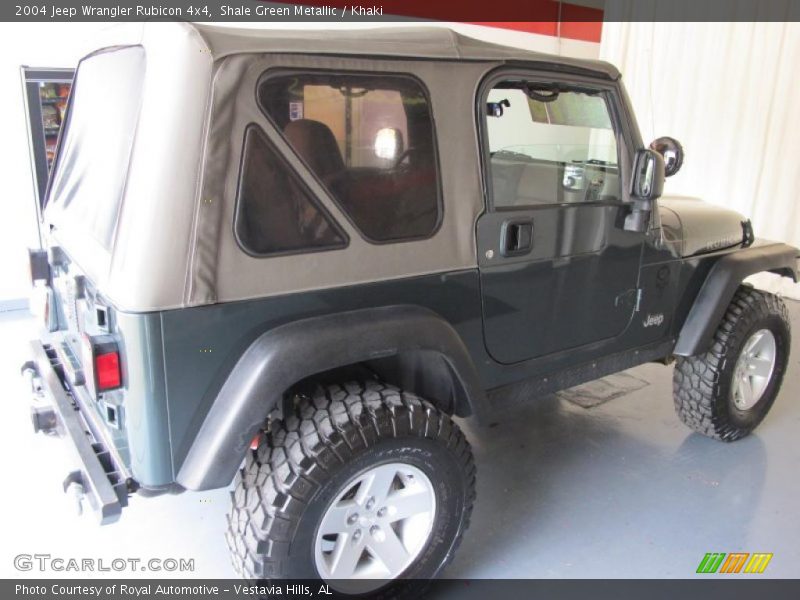 Shale Green Metallic / Khaki 2004 Jeep Wrangler Rubicon 4x4
